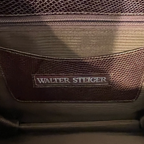 Walter Steiger Vintage Crossbody Leather Purse. Brown leather. - Picture 3 of 15
